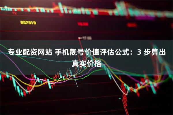 专业配资网站 手机靓号价值评估公式：3 步算出真实价格